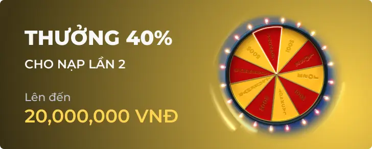 Hình ảnh quảng cáo cho Thưởng 40%