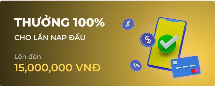 Hình ảnh quảng cáo cho Thưởng 100%